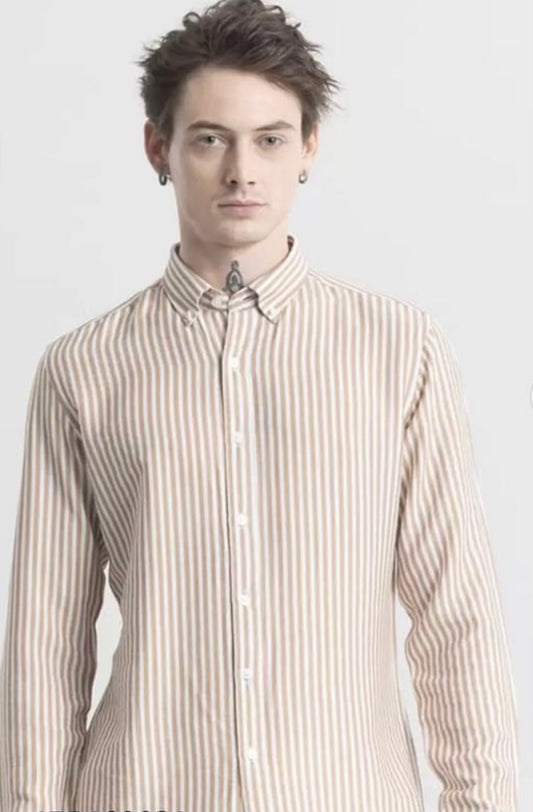 Men’s full sleeve Lining cotton strip shirts